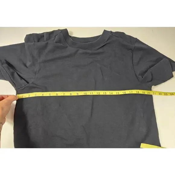 Cos black long Layered lower pleat ruffle sweater dress short sleeve grunge emo - Picture 8 of 9